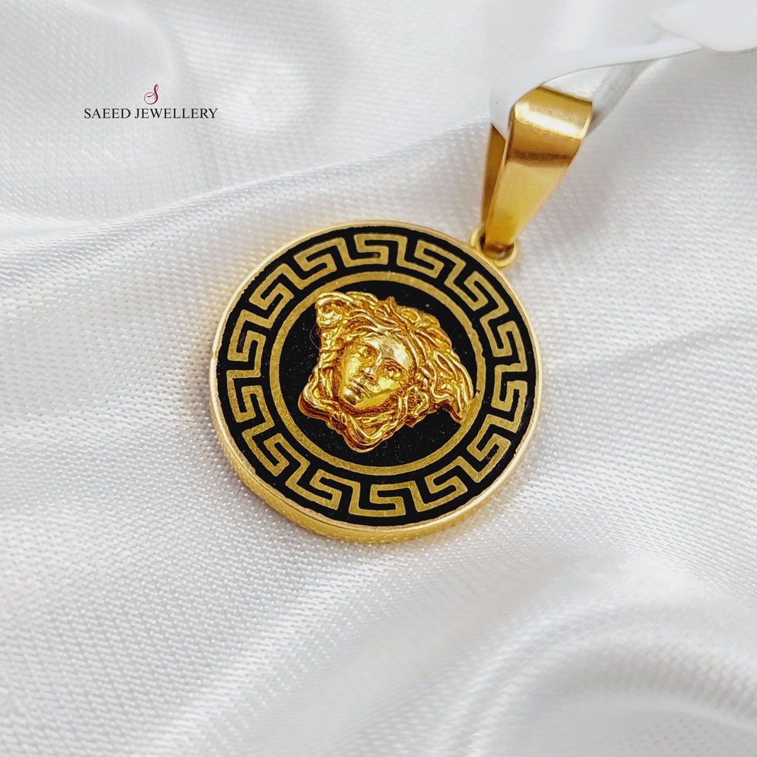 21K Gold Enamel's Pendant by Saeed Jewelry - Image 1