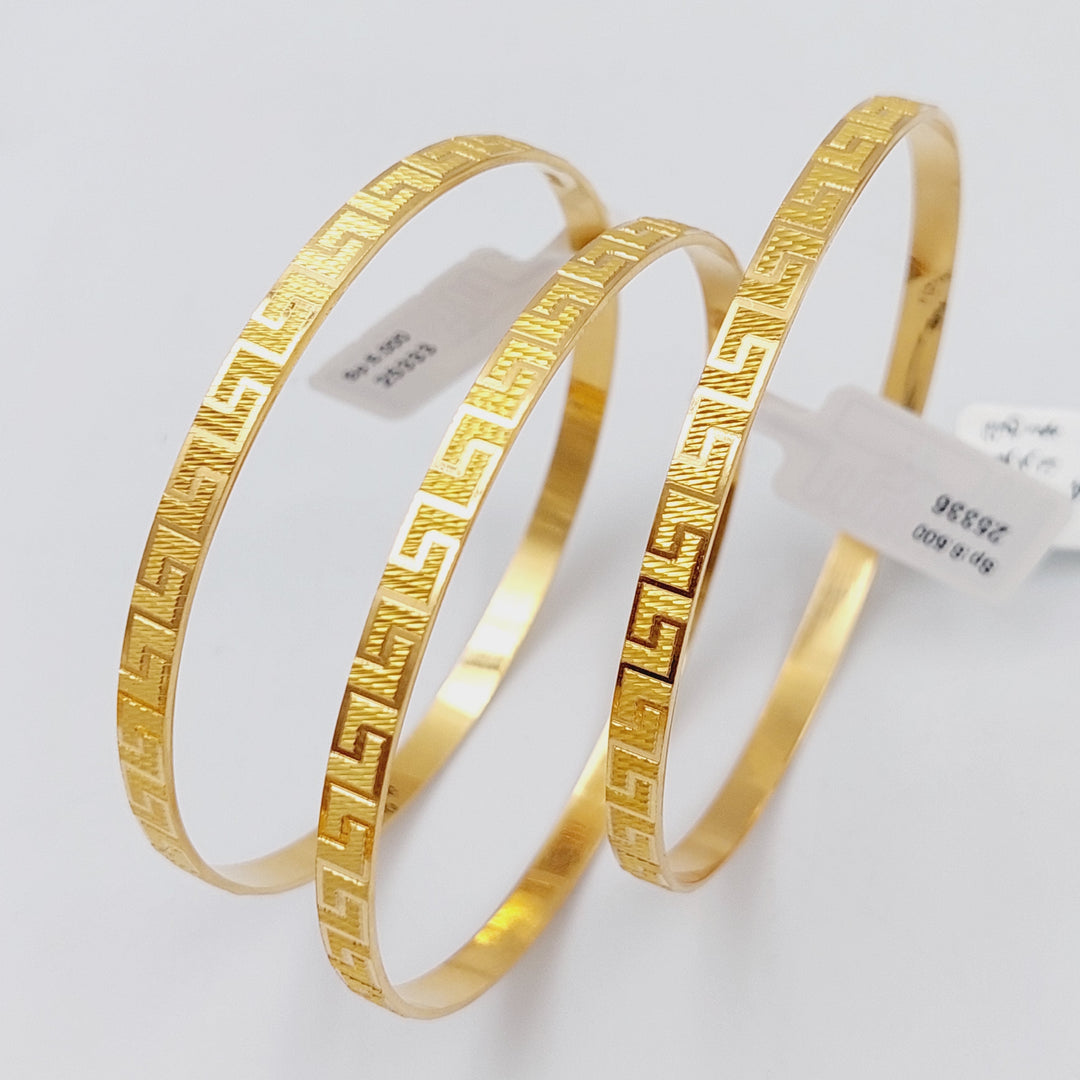 21K Gold Virna Bangle by Saeed Jewelry - Image 3