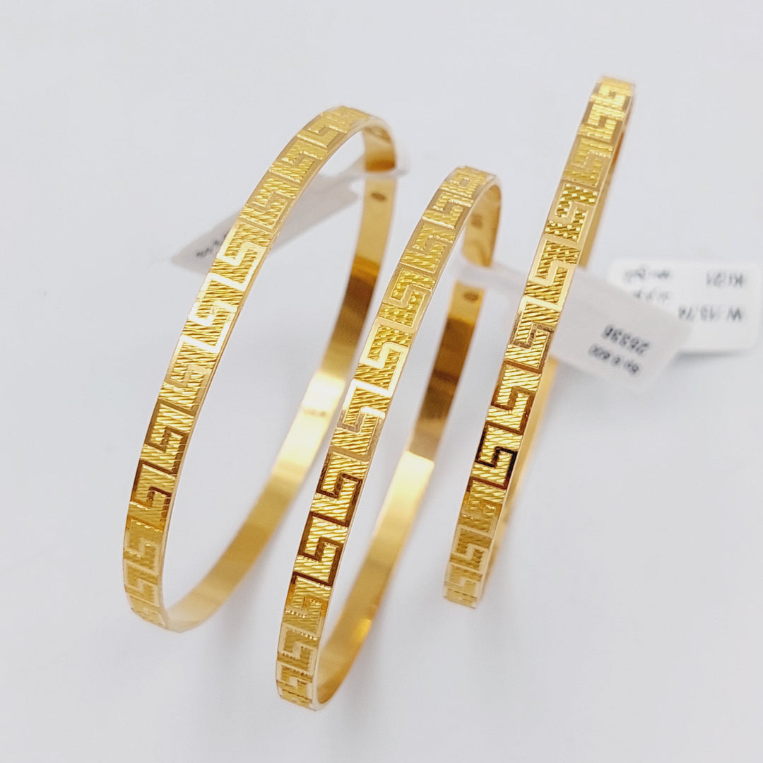 21K Gold Virna Bangle by Saeed Jewelry - Image 4