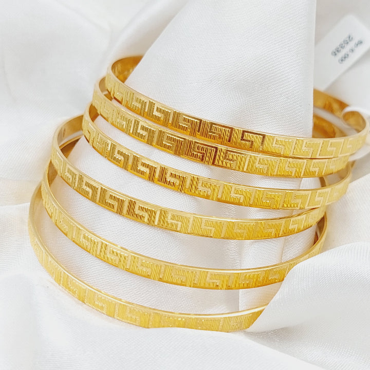 21K Gold Virna Bangle by Saeed Jewelry - Image 5