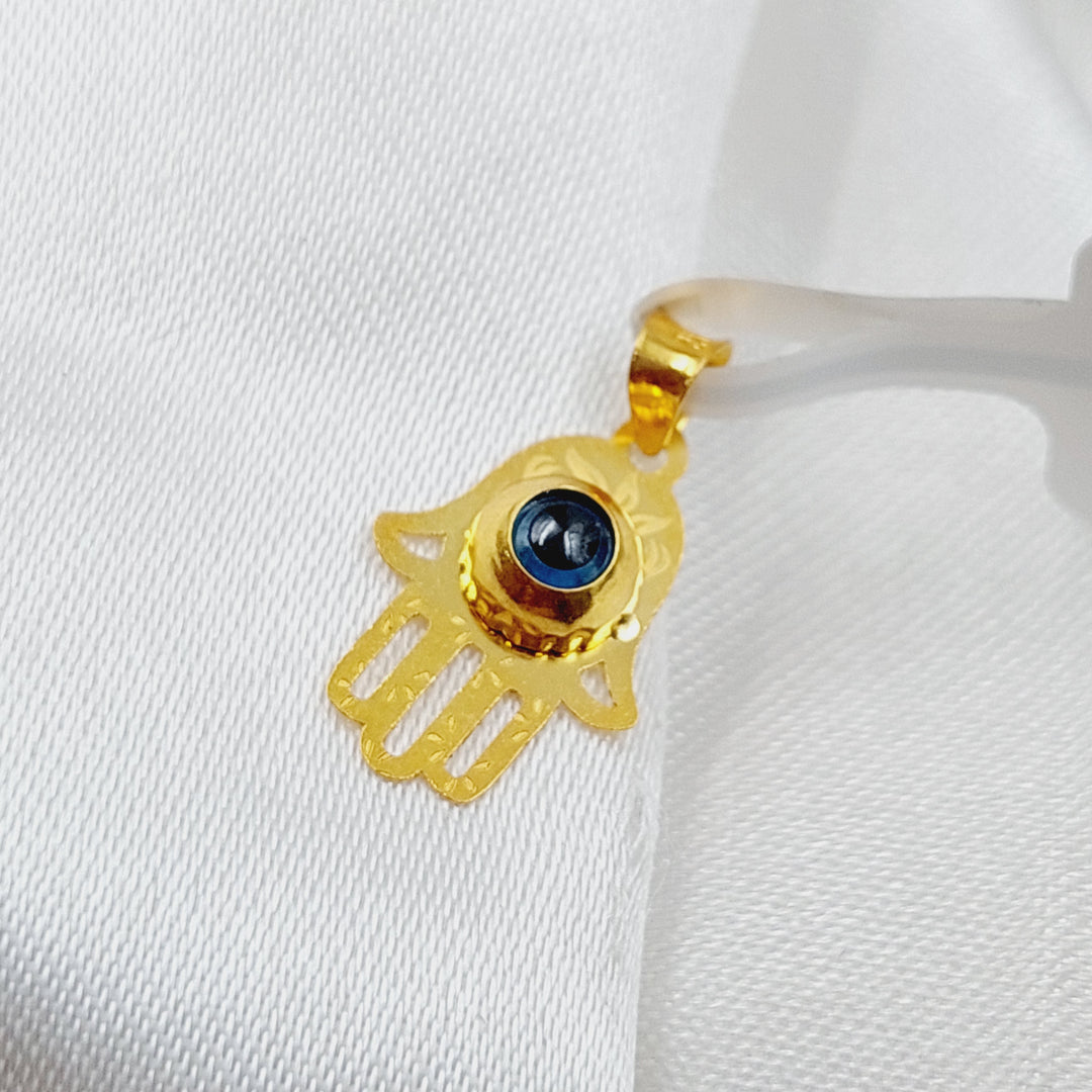 21K Gold Eye Pendant by Saeed Jewelry - Image 3