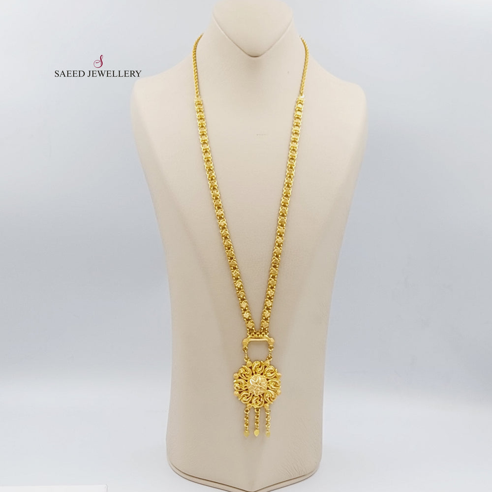 21K Gold Fancy Balls Necklace by Saeed Jewelry - Image 2