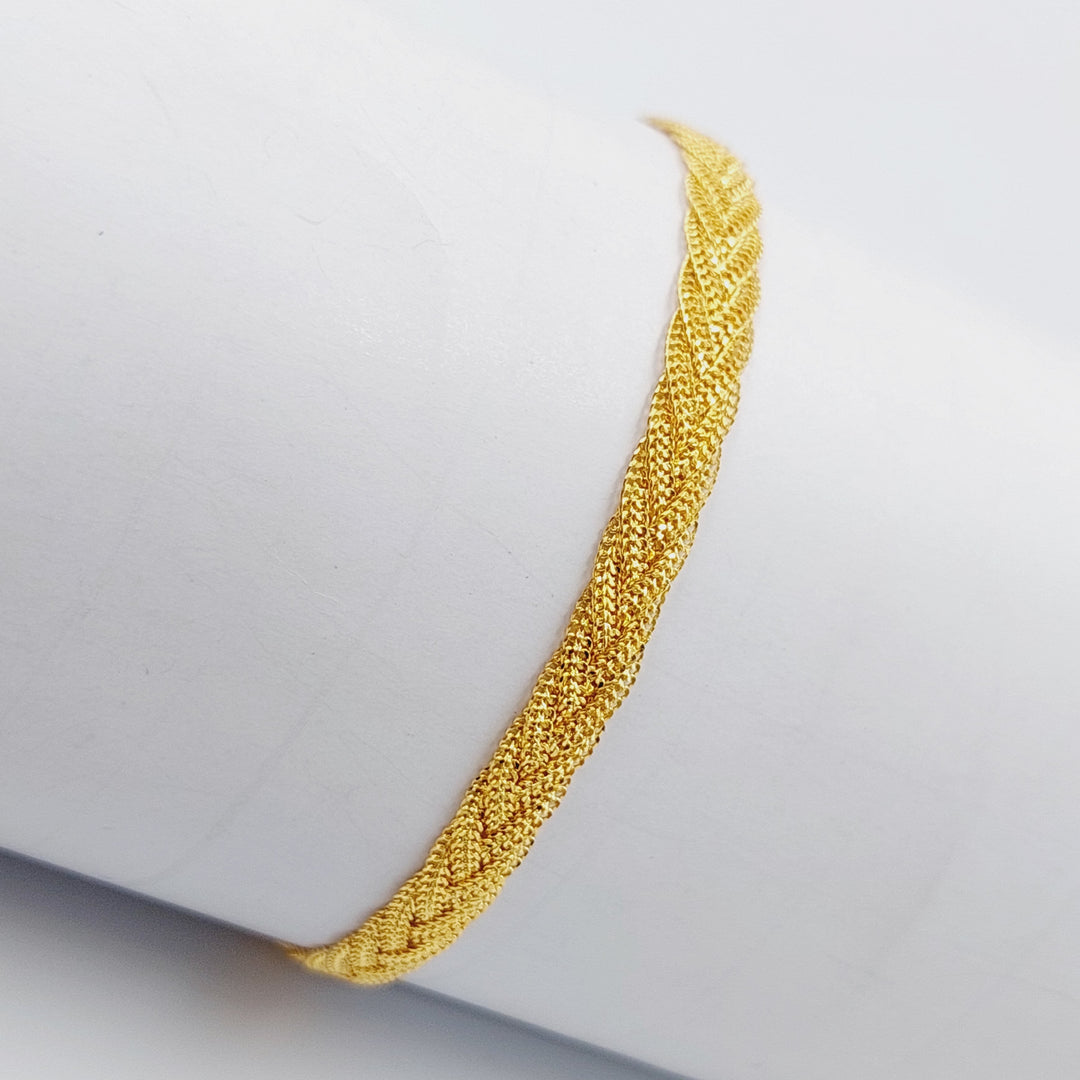 21K Gold Fancy Bracelet by Saeed Jewelry - Image 3