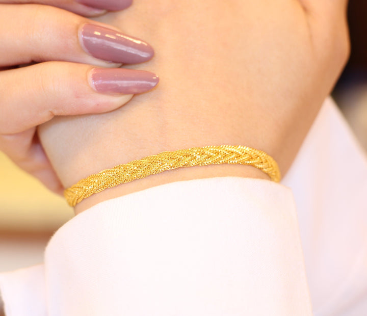 21K Gold Fancy Bracelet by Saeed Jewelry - Image 7