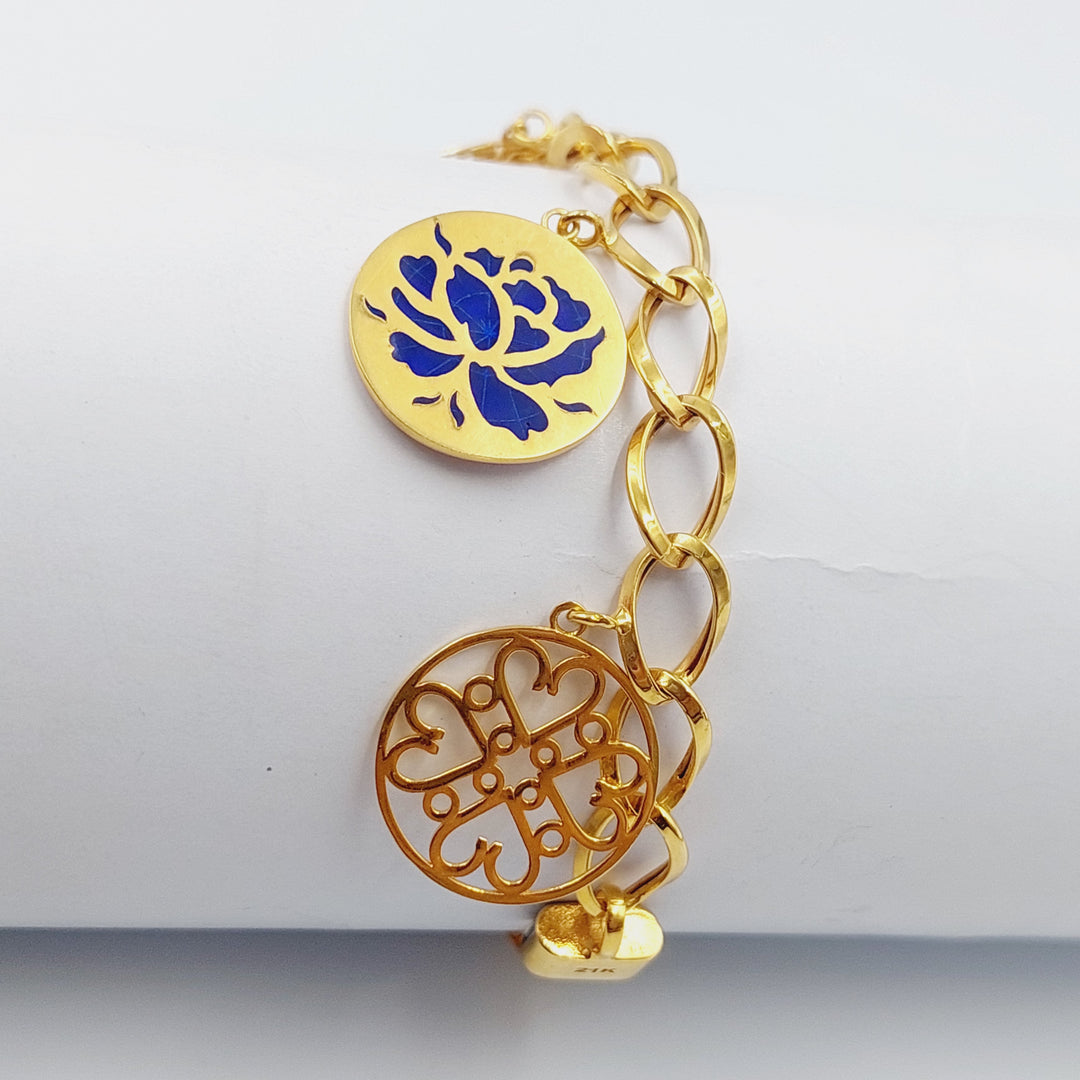 21K Gold Fancy Bracelet by Saeed Jewelry - Image 1