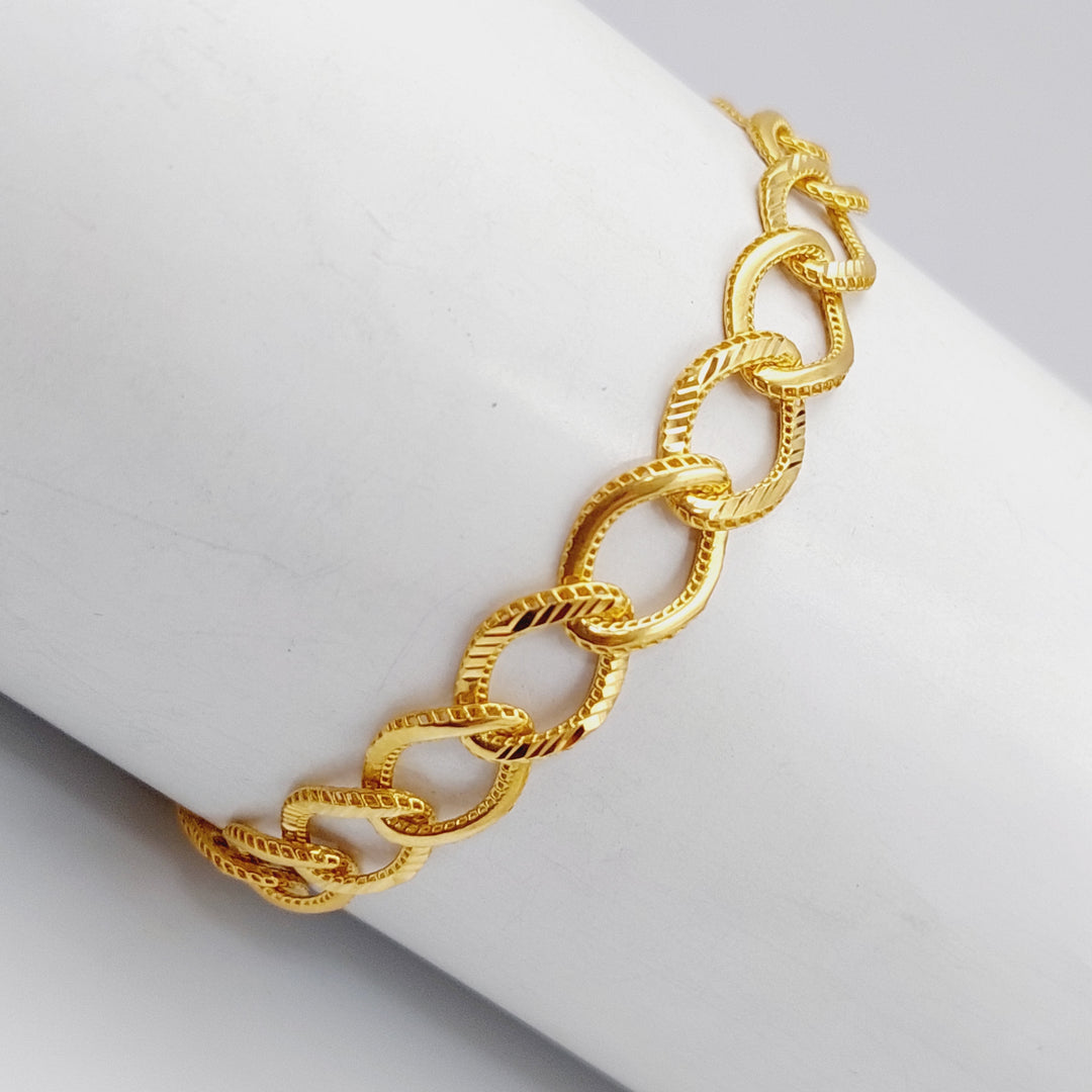 21K Gold Fancy Bracelet by Saeed Jewelry - Image 1