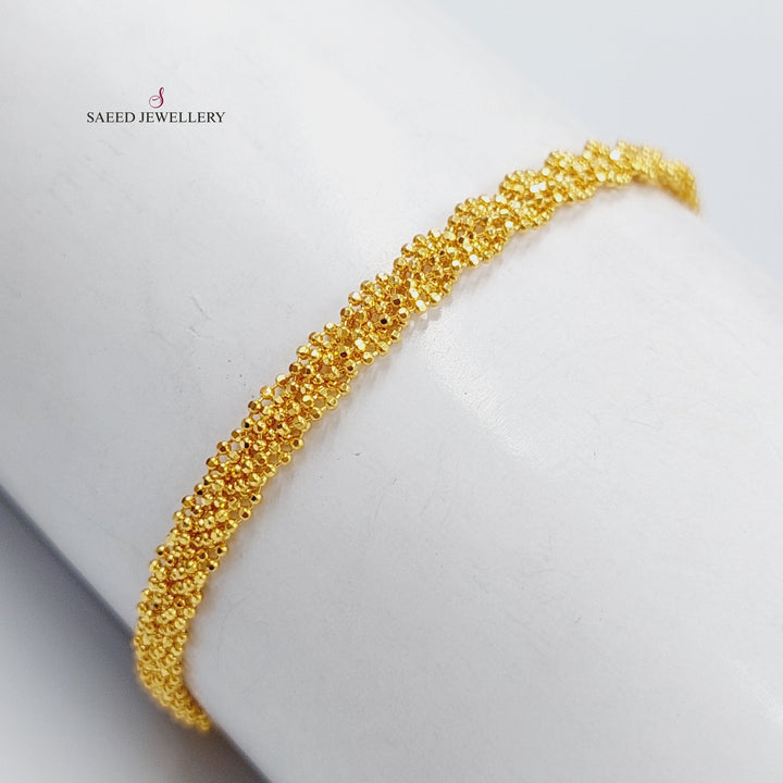 21K Gold Fancy Bracelet by Saeed Jewelry - Image 3