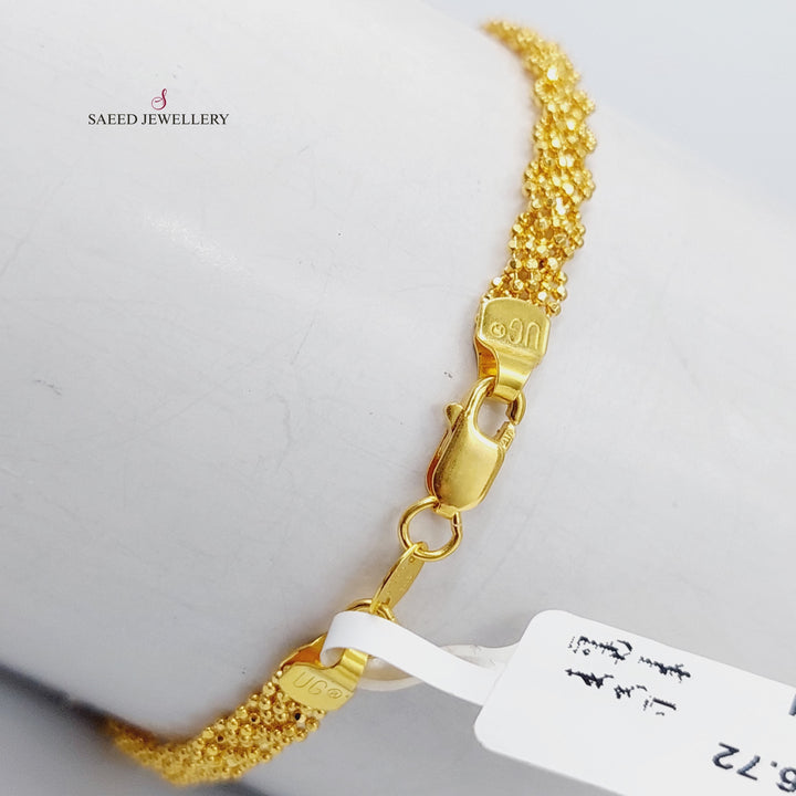 21K Gold Fancy Bracelet by Saeed Jewelry - Image 5