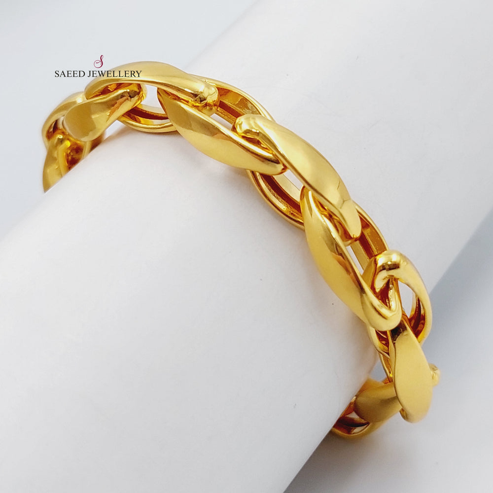 21K Gold Fancy Bracelet by Saeed Jewelry - Image 1