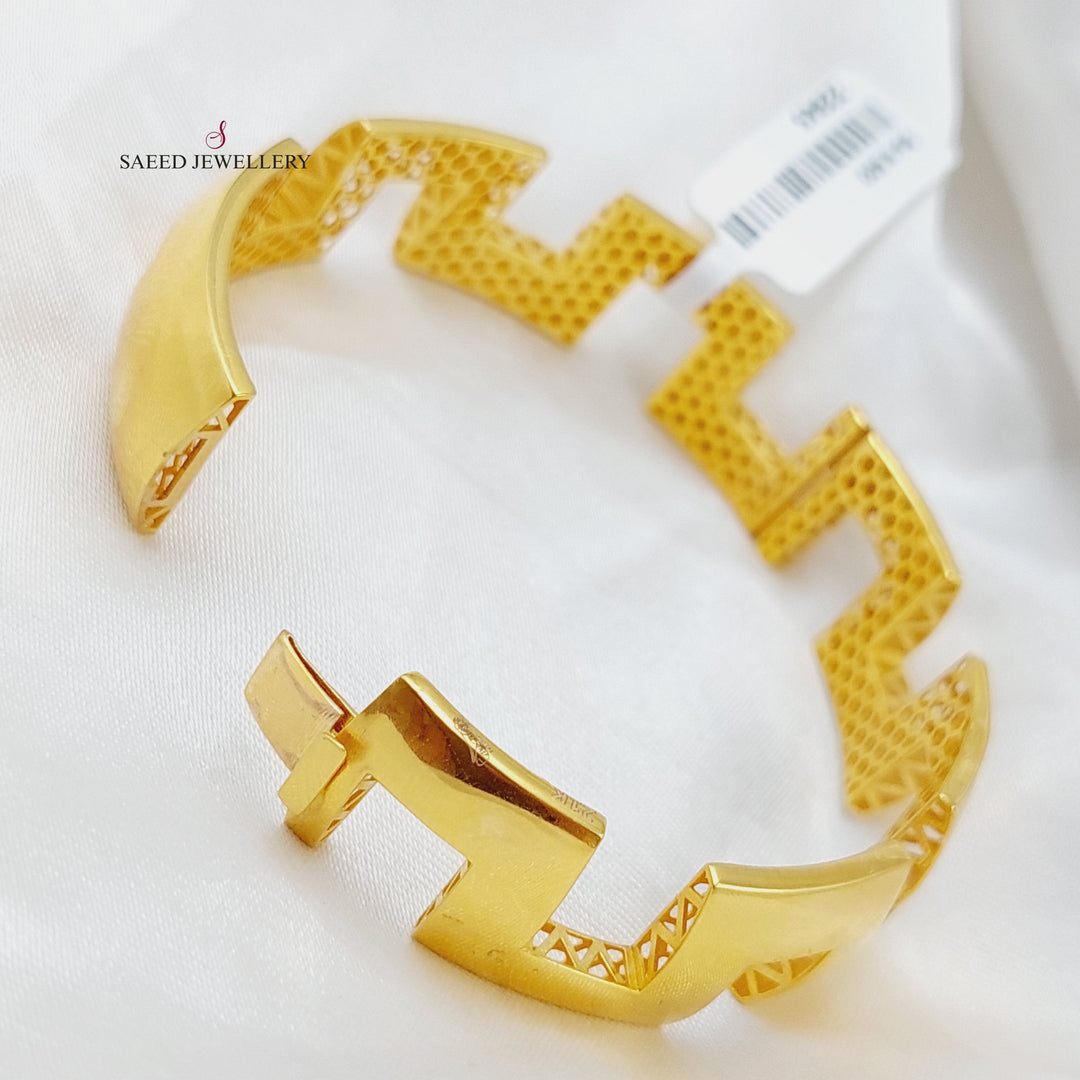 21K Gold Fancy Bracelet by Saeed Jewelry - Image 7