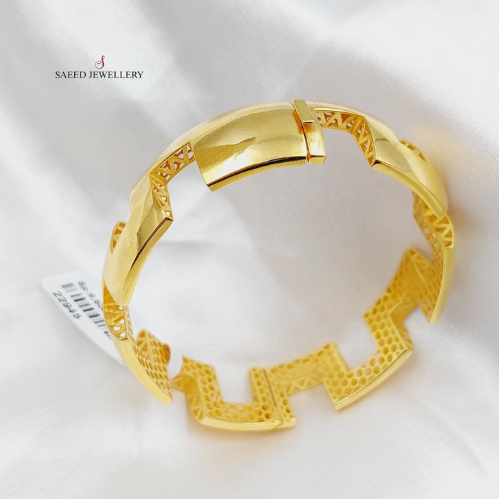 21K Gold Fancy Bracelet by Saeed Jewelry - Image 9