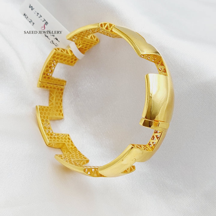 21K Gold Fancy Bracelet by Saeed Jewelry - Image 8