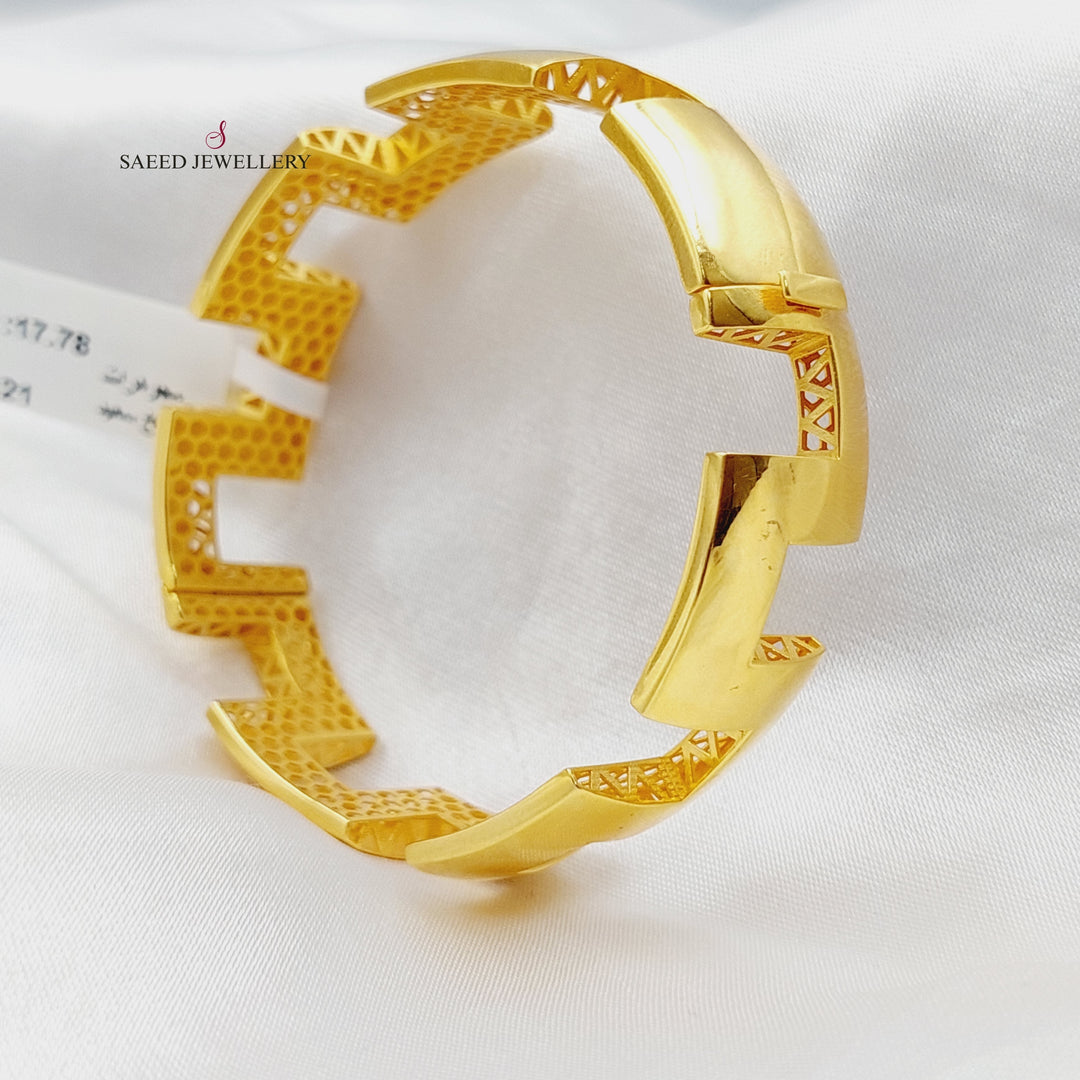 21K Gold Fancy Bracelet by Saeed Jewelry - Image 1