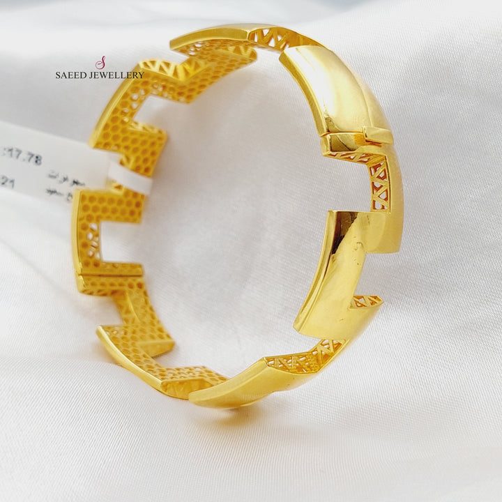 21K Gold Fancy Bracelet by Saeed Jewelry - Image 1