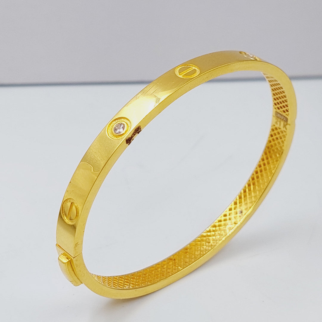 21K Gold Fancy Bracelet by Saeed Jewelry - Image 4