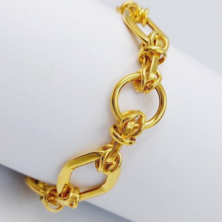 21K Gold Fancy Bracelet by Saeed Jewelry - Image 1