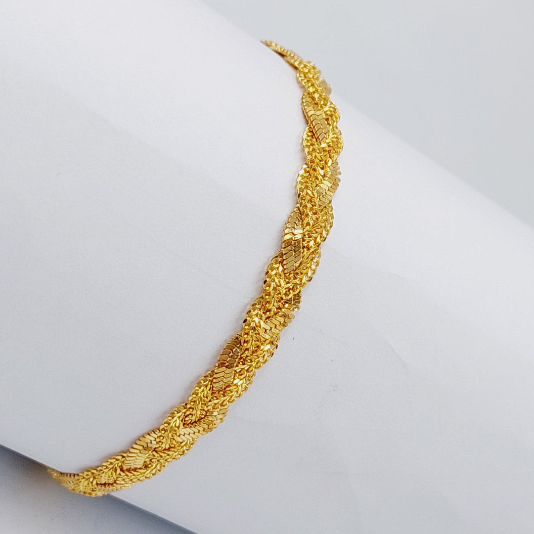 21K Gold Fancy Bracelet by Saeed Jewelry - Image 3