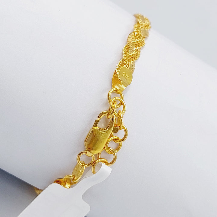 21K Gold Fancy Bracelet by Saeed Jewelry - Image 4