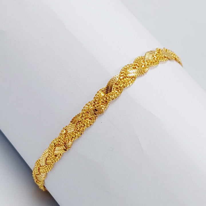 21K Gold Fancy Bracelet by Saeed Jewelry - Image 1