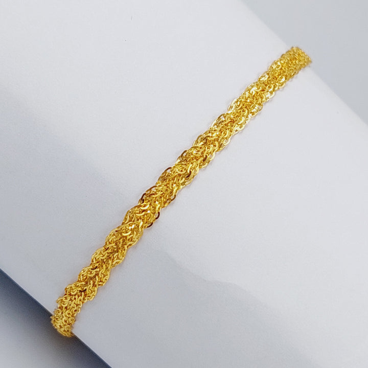 21K Gold Fancy Bracelet by Saeed Jewelry - Image 2