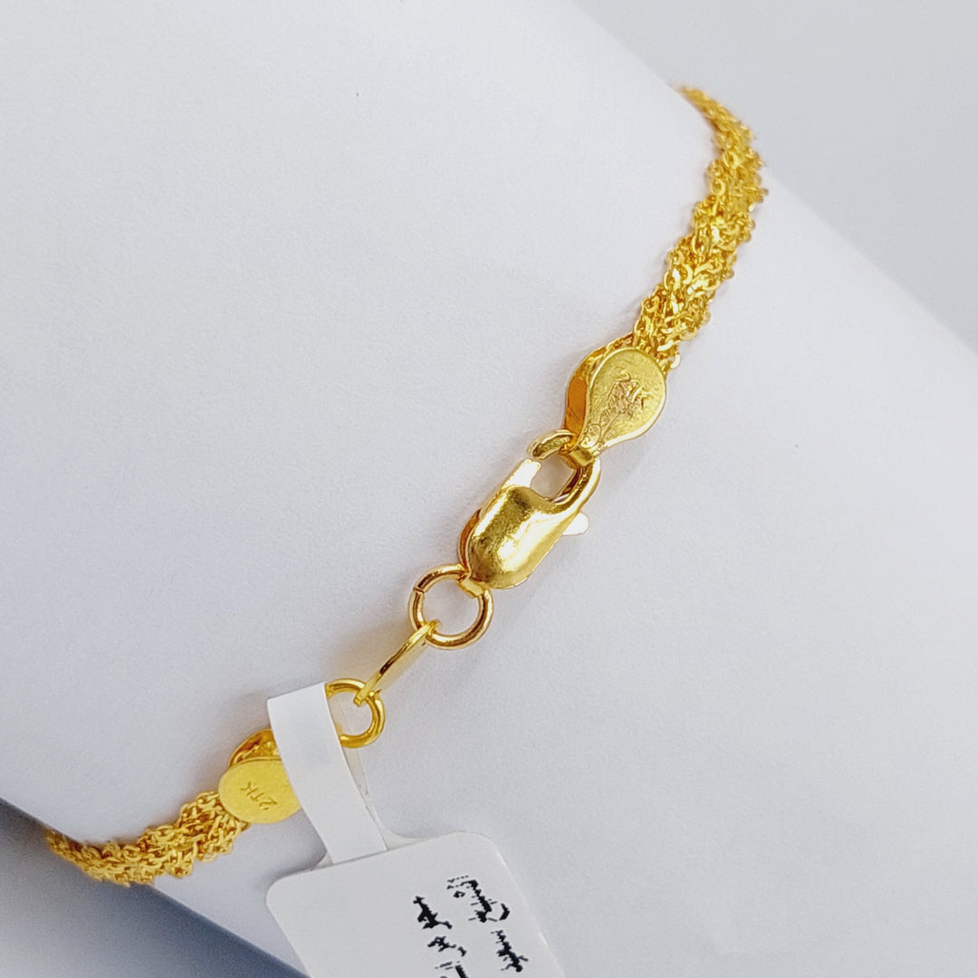 21K Gold Fancy Bracelet by Saeed Jewelry - Image 3