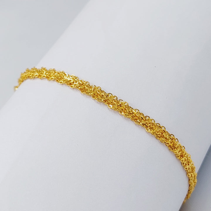 21K Gold Fancy Bracelet by Saeed Jewelry - Image 4