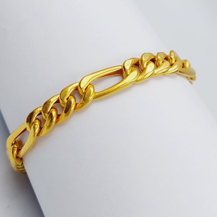 21K Gold Fancy Bracelet by Saeed Jewelry - Image 2