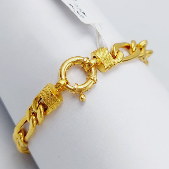 21K Gold Fancy Bracelet by Saeed Jewelry - Image 3