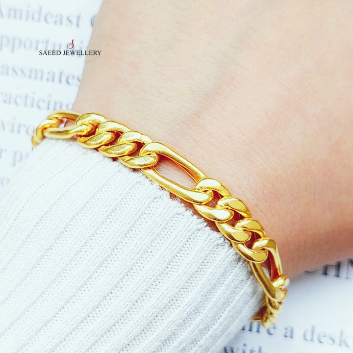 21K Gold Fancy Bracelet by Saeed Jewelry - Image 2