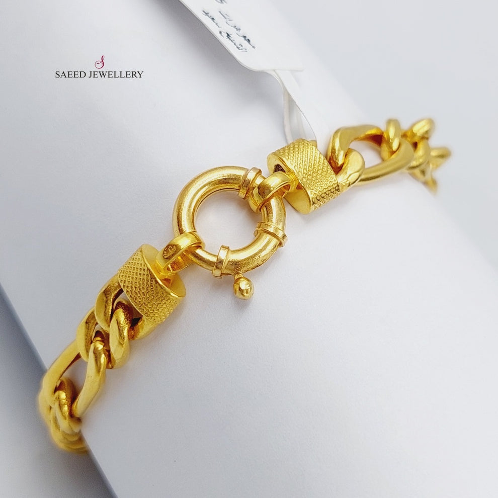 21K Gold Fancy Bracelet by Saeed Jewelry - Image 7