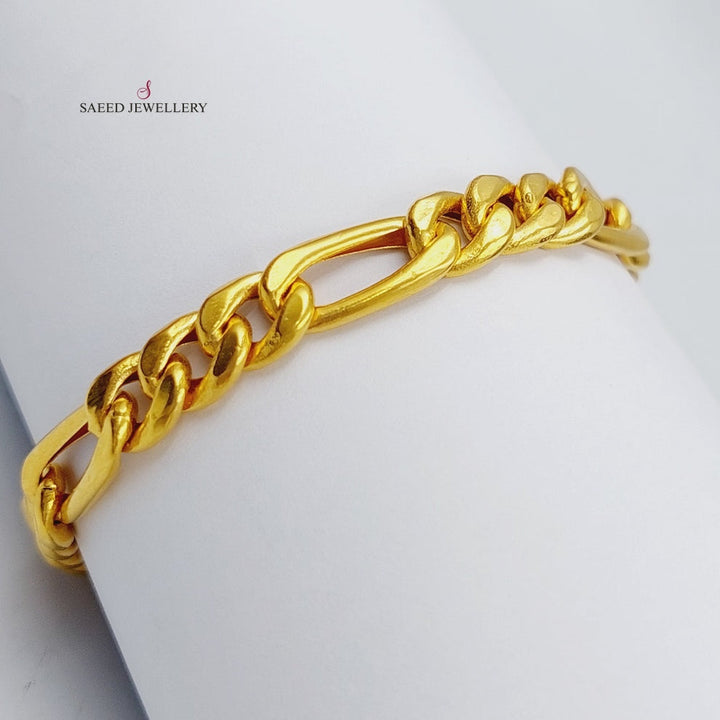 21K Gold Fancy Bracelet by Saeed Jewelry - Image 4