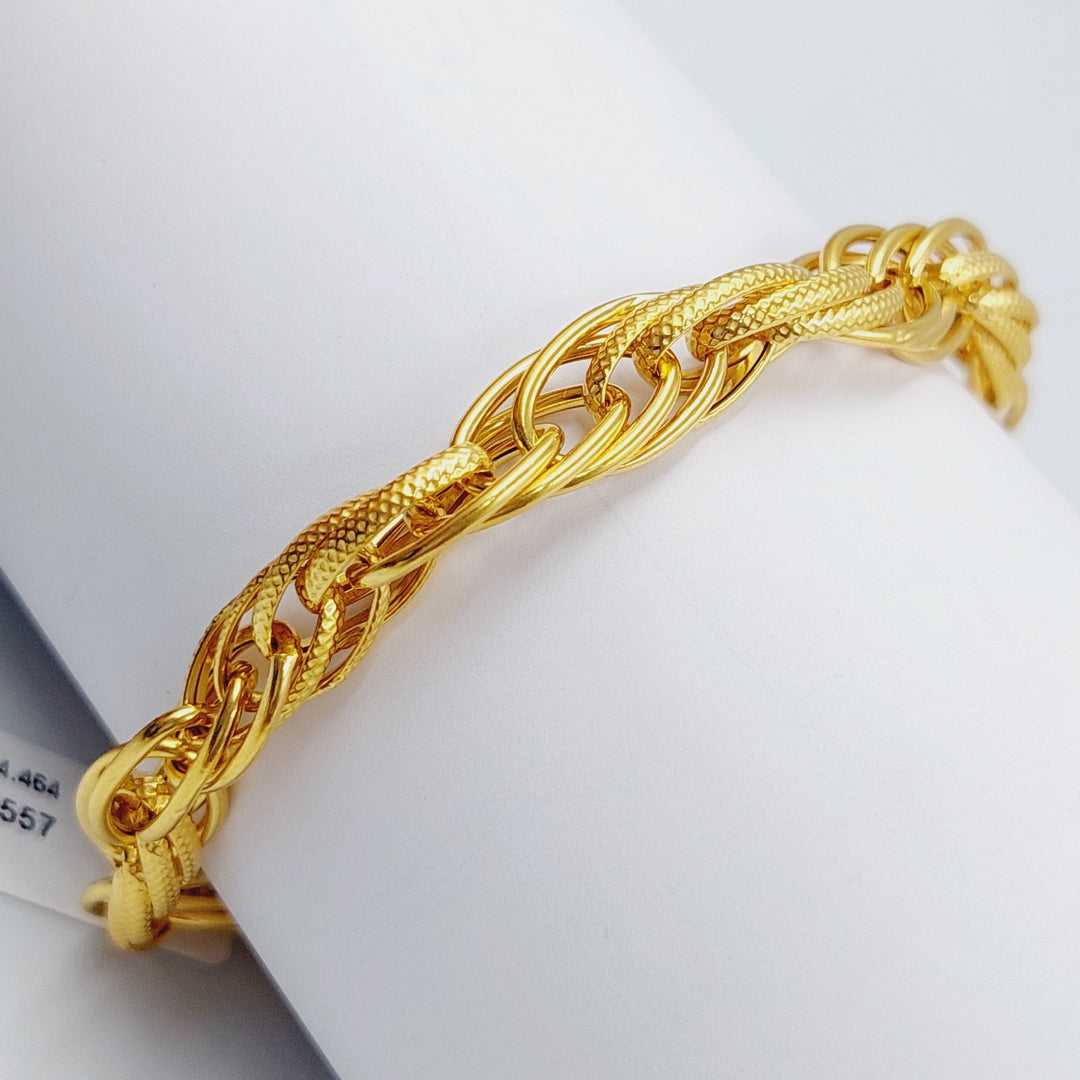 21K Gold Fancy Bracelet by Saeed Jewelry - Image 4