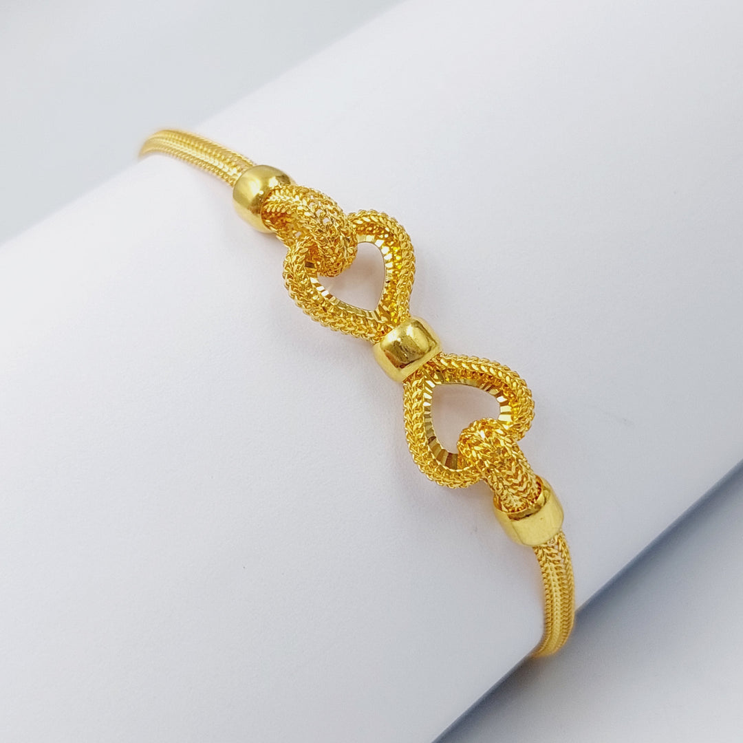 21K Gold Fancy Bracelet by Saeed Jewelry - Image 2