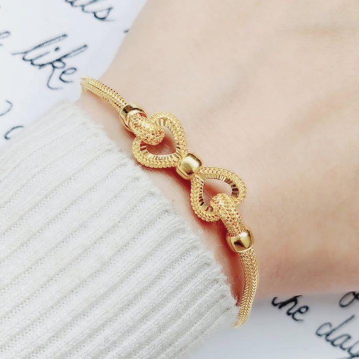 21K Gold Fancy Bracelet by Saeed Jewelry - Image 5