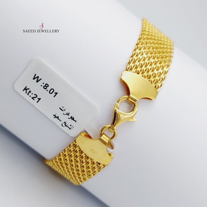 21K Gold Fancy Bracelet by Saeed Jewelry - Image 2