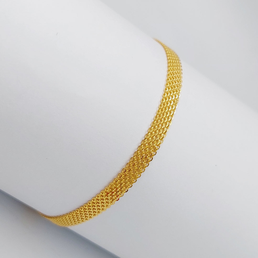 21K Gold Fancy Bracelet by Saeed Jewelry - Image 3