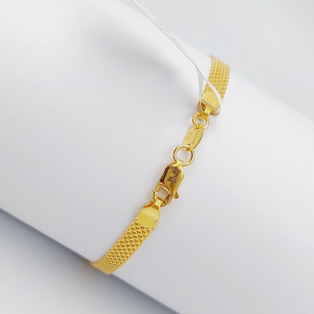 21K Gold Fancy Bracelet by Saeed Jewelry - Image 3