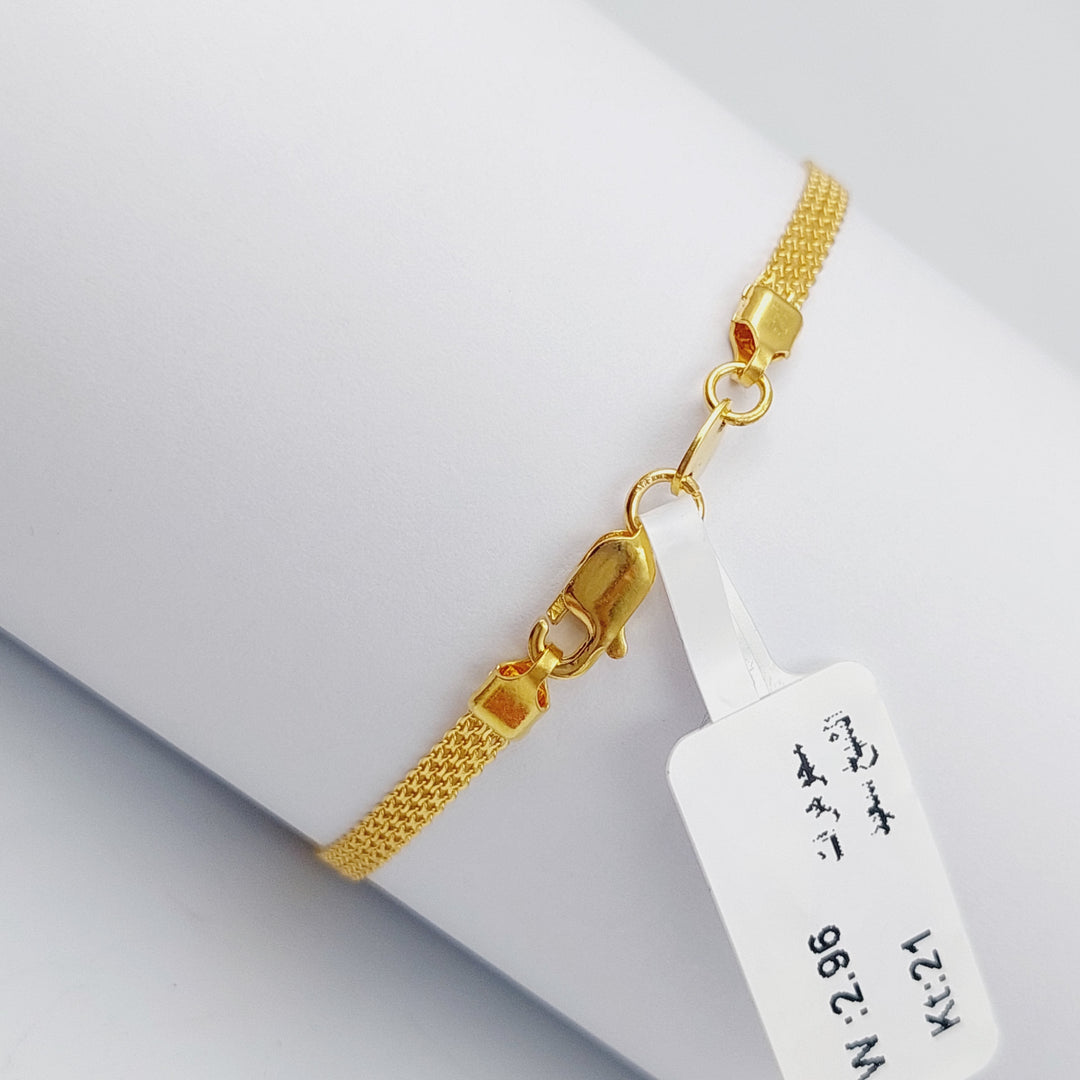 21K Gold Fancy Bracelet by Saeed Jewelry - Image 8