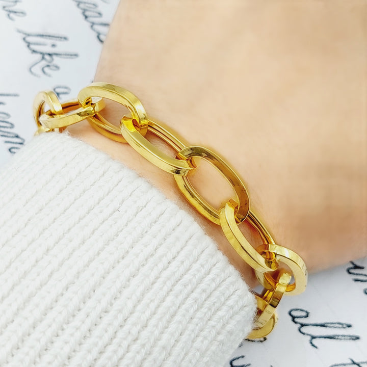 21K Gold Fancy Bracelet by Saeed Jewelry - Image 2