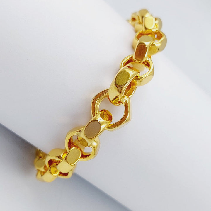 21K Gold Fancy Bracelet by Saeed Jewelry - Image 4