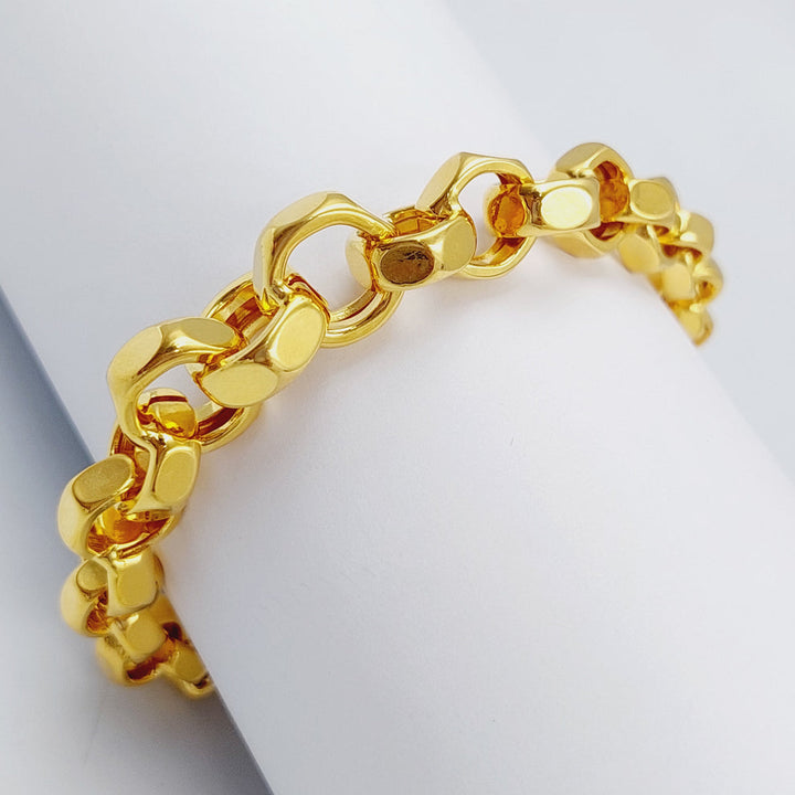 21K Gold Fancy Bracelet by Saeed Jewelry - Image 2