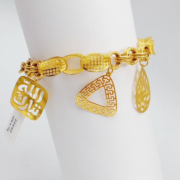 21K Gold Fancy Bracelet by Saeed Jewelry - Image 5