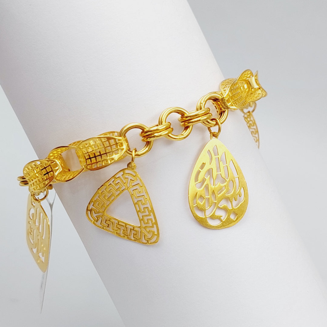 21K Gold Fancy Bracelet by Saeed Jewelry - Image 1