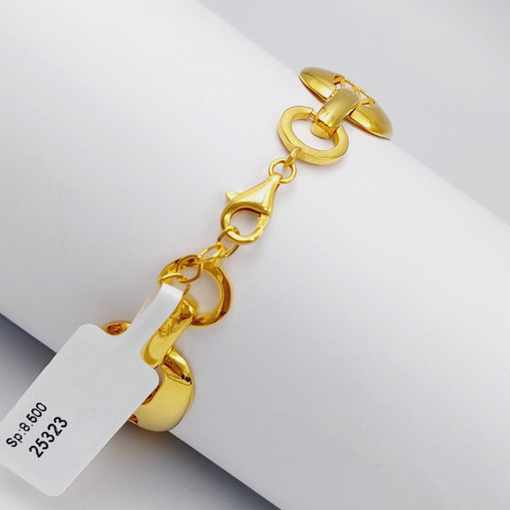 21K Gold Fancy Bracelet by Saeed Jewelry - Image 3