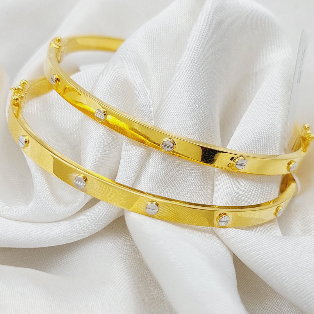 21K Gold Fancy Bracelet by Saeed Jewelry - Image 3