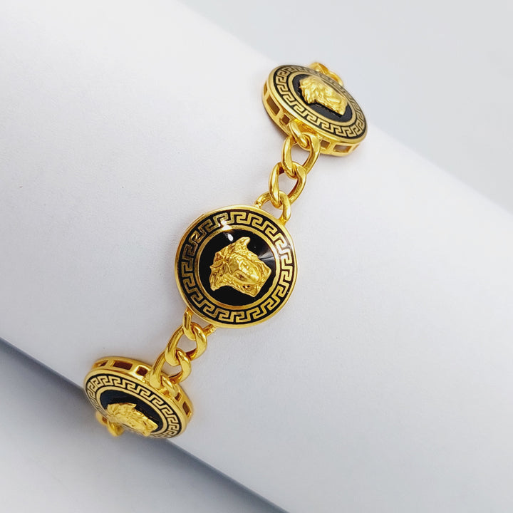 21K Gold Fancy Bracelet by Saeed Jewelry - Image 3