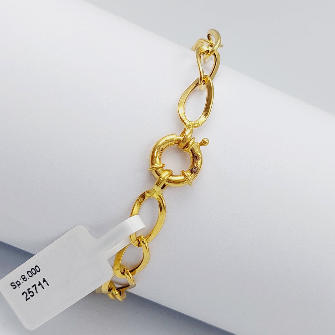 21K Gold Fancy Bracelet by Saeed Jewelry - Image 3