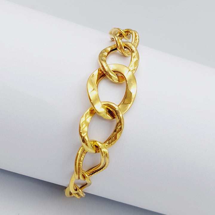 21K Gold Fancy Bracelet by Saeed Jewelry - Image 1