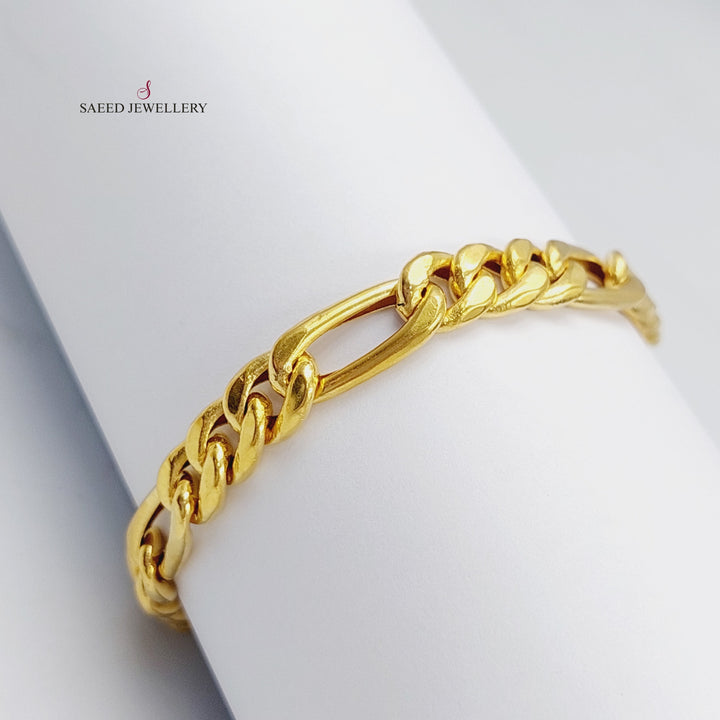 21K Gold Fancy Bracelet by Saeed Jewelry - Image 4