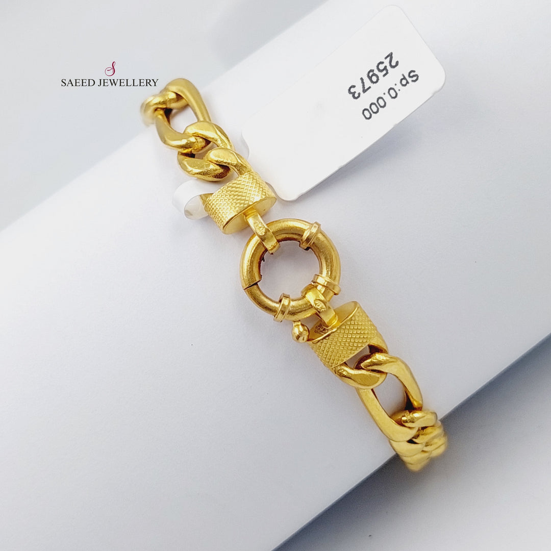 21K Gold Fancy Bracelet by Saeed Jewelry - Image 5